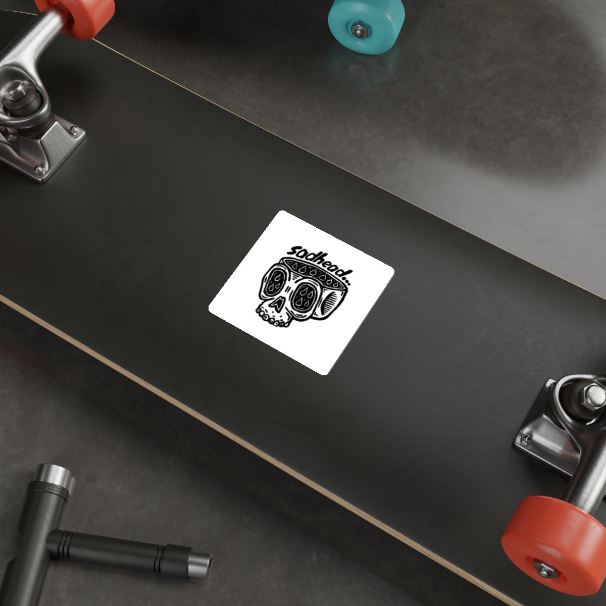 sadhead logo sticker