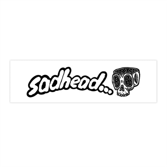 Large sadhead... logo sticker